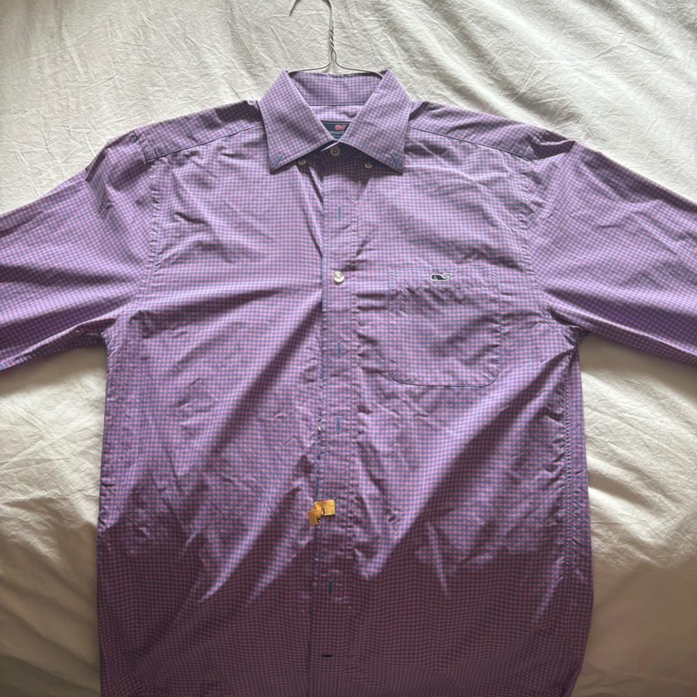 Vineyard Vines Men’s Small Button Down Whale Shirt